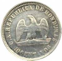 (№1878km42) Монета Гондурас 1878 год 10 Centavos (Мул)